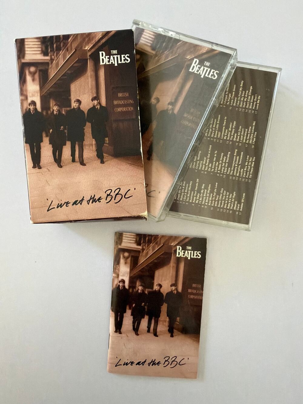 Beatles Live at the BBC 2 Cassette Boxed Set w/ Booklet Vintage Audio Tapes